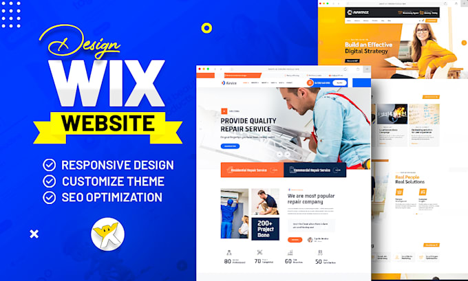 Gig Preview - Design wix website, ecommerce store, business website redesign using wix studio