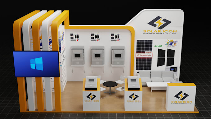 Gig Preview - Design booth stall, trade show booth design, kiosk design