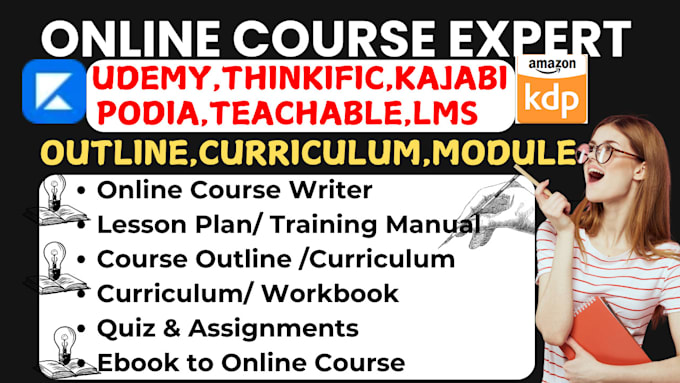 Gig Preview - Kajabi online course training workbook filable guide course tech manual material