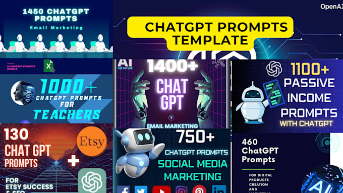 Gig Preview - Provide premade 6k chatgpt prompts