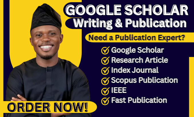 Gig Preview - Write and publish research article on google scholar, pubmed, ieee index journal