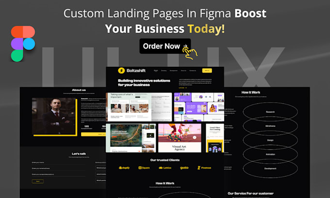 Gig Preview - Do modern figma website and landing page designs