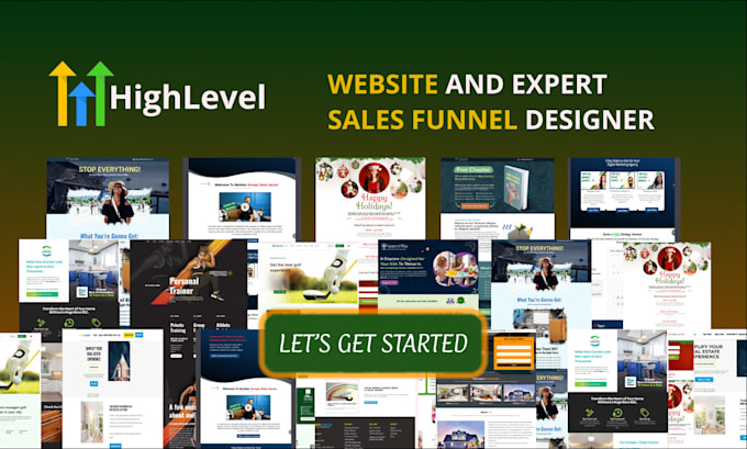 Gig Preview - Design complete gohighlevel sales funnel ghl landing page ghl website builder