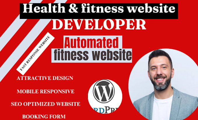 Gig Preview - Setup health and fitness automated website using wordpress, fitness gym website