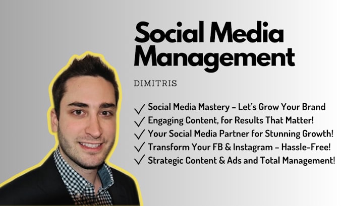 Gig Preview - Be your social media manager, content creator and marketing advisor