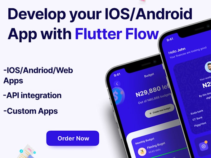 Gig Preview - Develop flutterflow mobile app with flutterflow expert flutterflow developer