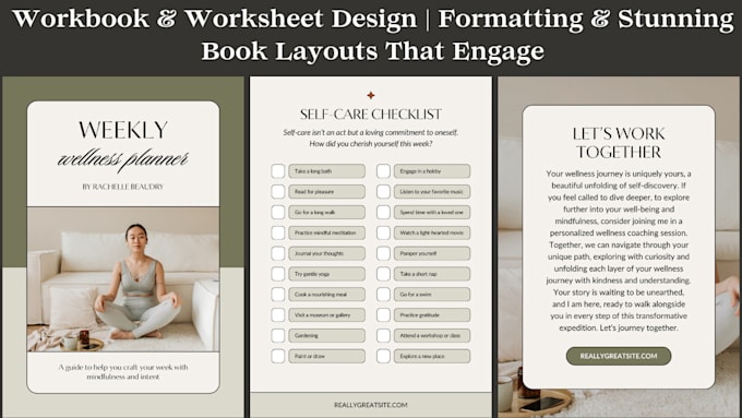 Gig Preview - Design high quality workbook, worksheet, lead magnet and format book that engage