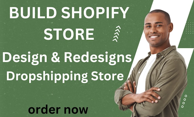 Gig Preview - Create shopify website design shopify store dropshipping