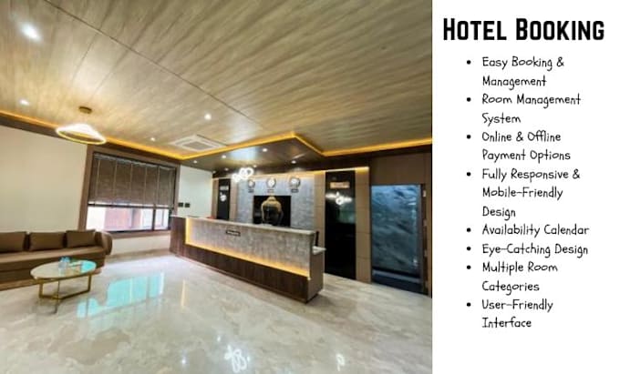 Gig Preview - Design professional hotel booking website