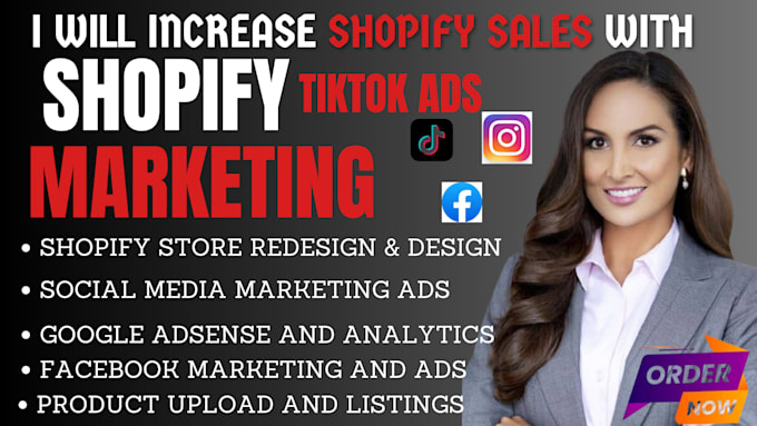 Gig Preview - Do tiktok shop shopify marketing printify product upload etsy ecommerce sales