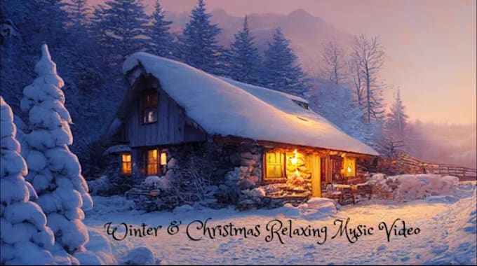 Gig Preview - Make this beautiful relaxing, meditating christmas greeting video