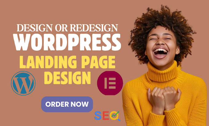 Gig Preview - Build wordpress website, wordpress landing page, landing page, one page website