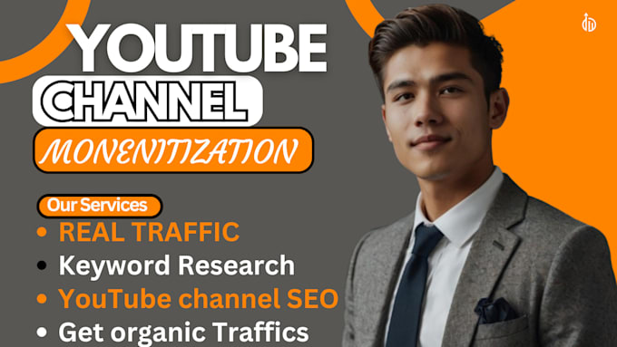 Gig Preview - Do organic youtube video and channel promotion for monetization