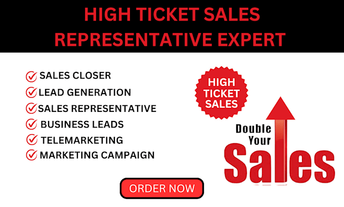 Gig Preview - Be your business sales closer sales representative sales agent to boost business