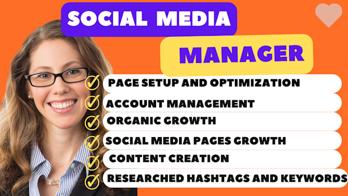 Gig Preview - Be your social media marketing manager and content creator