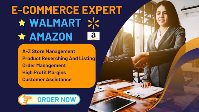 Gig Preview - Manage walmart dropshipping walmart wfs wholesale 2 step VA