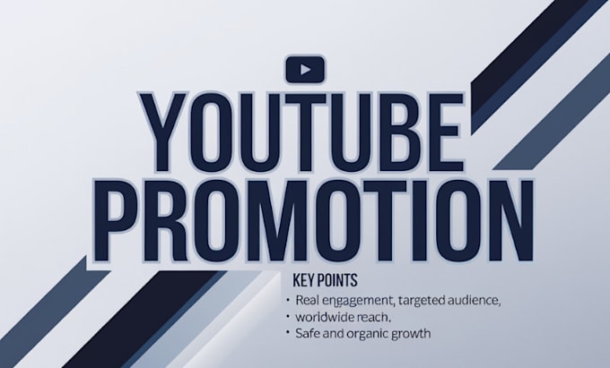 Gig Preview - Create super fast youtube channel organic promotion for monetization