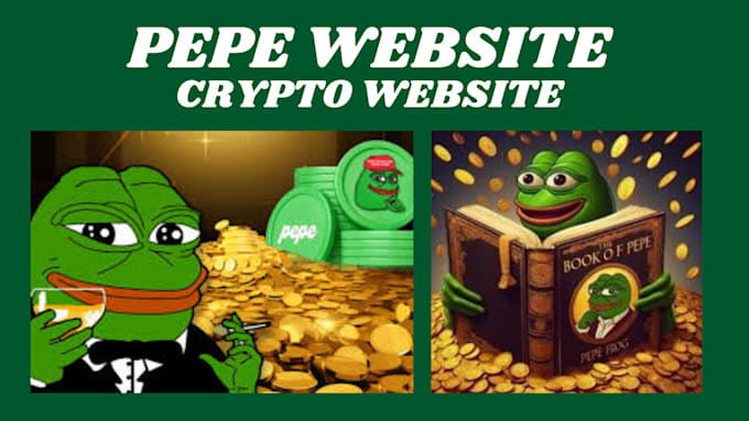 Gig Preview - Design a custom pepe, meme, or crypto website