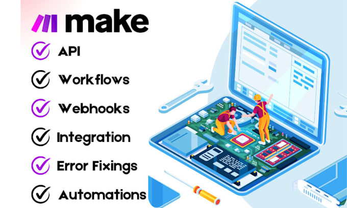 Bestseller - automate your workflow using make com, make crm integration automation made com