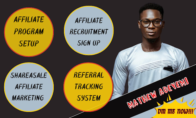 Gig Preview - Set up your redtrack affiliate tracking program for referral system