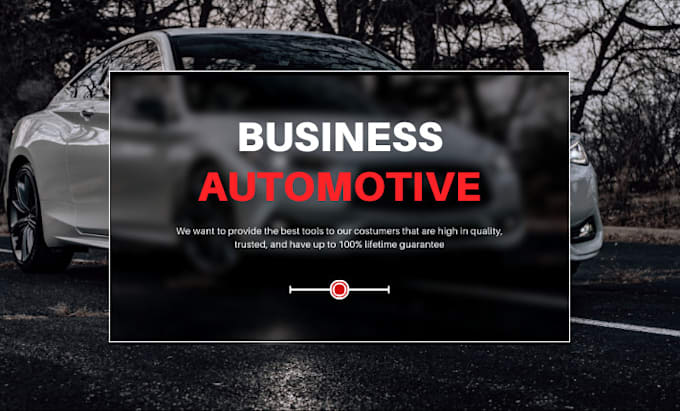 Gig Preview - Automotive, car rental website, car dealer website, automotive website