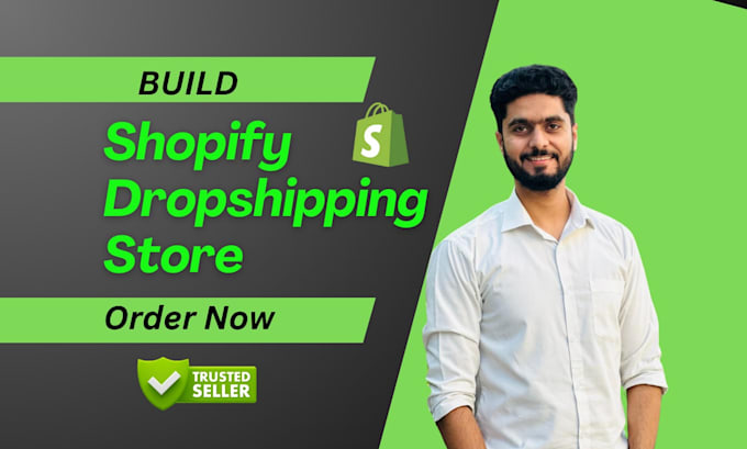 Gig Preview - Build shopify dropshipping store and ecommerce store