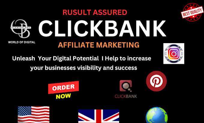 Gig Preview - Do clickbank affiliate link promotion clickbank