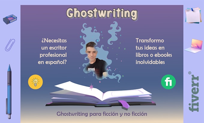 Gig Preview - Write full spanish books and ebooks as an experienced ghostwriter for your idea