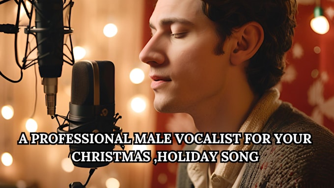 Gig Preview - Be your male singer for  christmas song