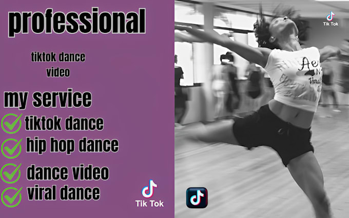 Gig Preview - Create trends tiktok dance hip hop dance  videos dance choreography for you