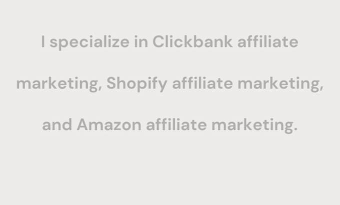 Bestseller - focus on clickbank shopify and amazon affiliate marketing