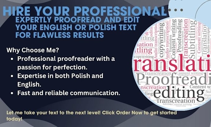 Gig Preview - Expertly proofread and edit your english or polish text for flawless results