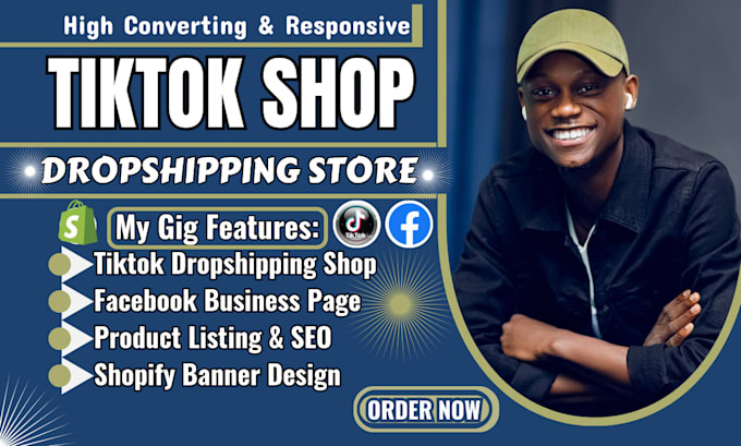 Gig Preview - Fix, setup tiktok shop, tiktok dropshipping ads, shopify banner design