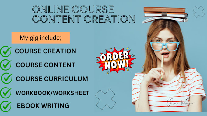 Gig Preview - Do online course creation training manual course curriculum lesson plan