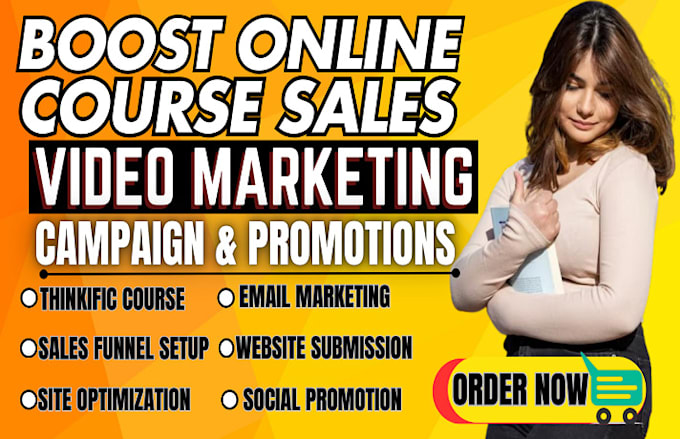 Gig Preview - Boost viral online course promo, udemy promotion, thinkific course marketing