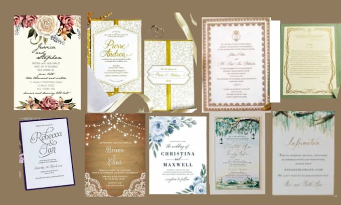 Gig Preview - Design elegant invitations for weddings, corporate events, or special occasions