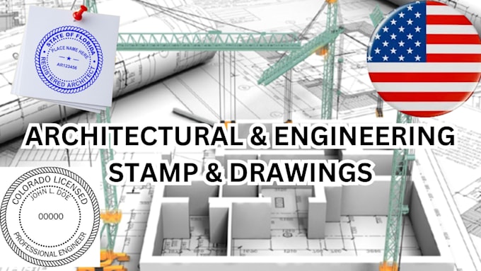 Gig Preview - Do architectural engineering stamp and drawing for US and UK