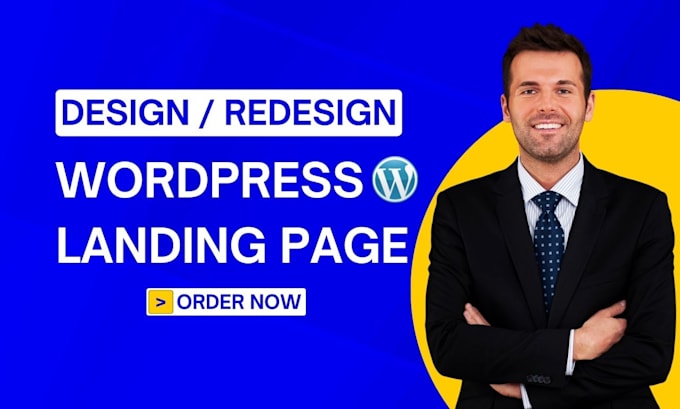 Gig Preview - Create modern  wordpress landing page design or elementor landing page