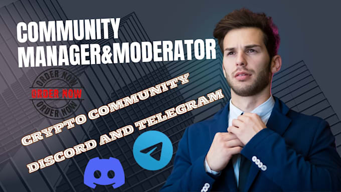 Gig Preview - Be your telegram and discord moderator and crypto community manager memecoin