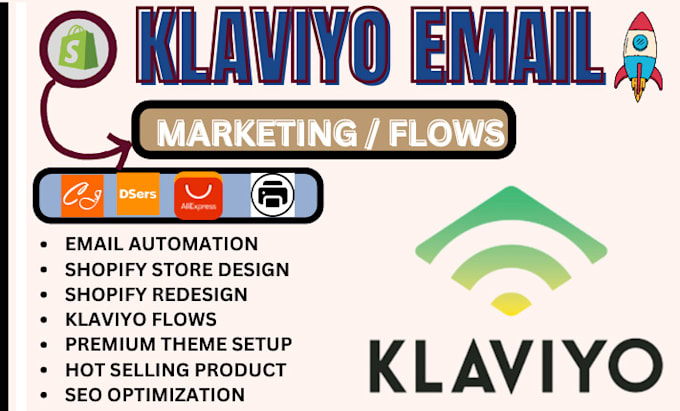 Gig Preview - Do email klaviyo marketing, list and lead generation, getresponse