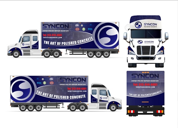 Gig Preview - Create vehicle car graphics design van truck bus trailers pickup vinyl wrap