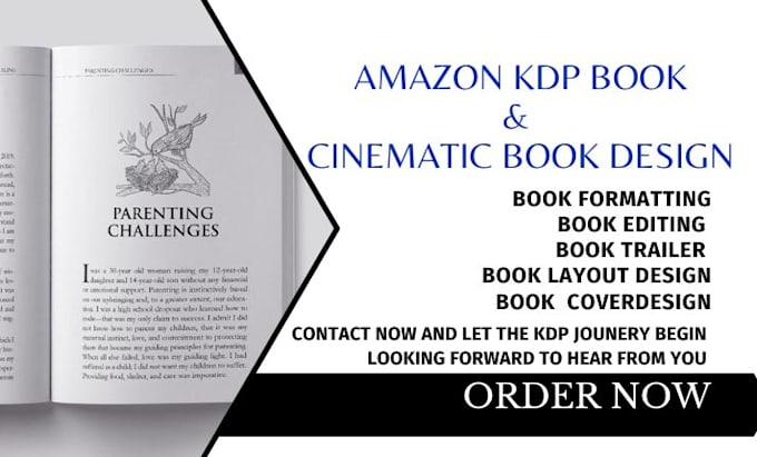 Gig Preview - Do amazon kdp book publishing and kdp book formatting