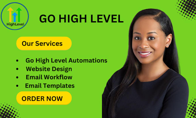 Gig Preview - Setup your go high level automations workflow go high level website design