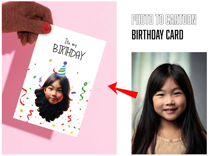 Bestseller - turn your picture into a birthday card using ai