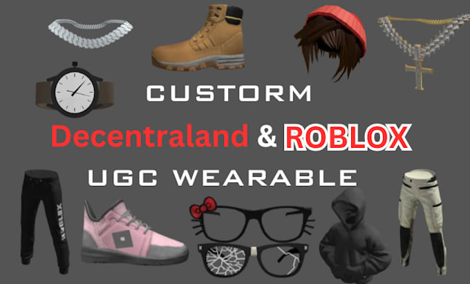 Gig Preview - Create decentraland or roblox ugc wearables