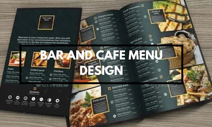 Gig Preview - Rebrand your bar menu, price list, TV screen menu,  cafe menu, checklist design