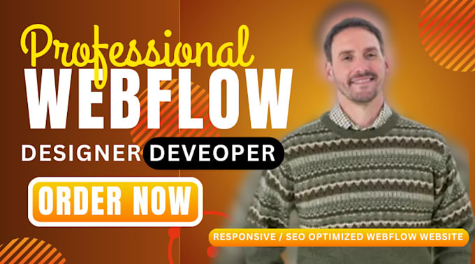 Gig Preview - Design or develop webflow website, figma to webflow, webflow expert, website