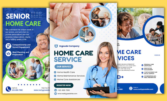 Gig Preview - Design medical, health care, home care flyer or brochure