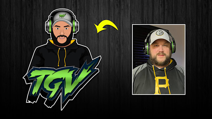 Gig Preview - Design and animated mascot avatar gaming logo for streamers