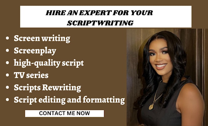 Gig Preview - Do movie script writing screenwriting feature film script tv series scriptwriter